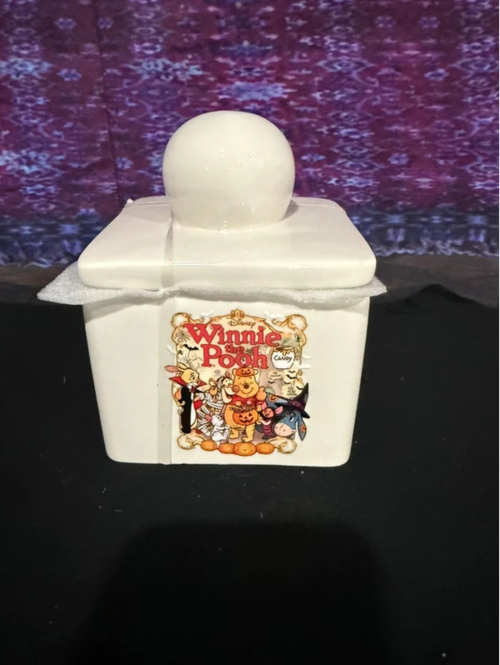 Winnie the Pooh and friends Halloween Ceramic Teat jar